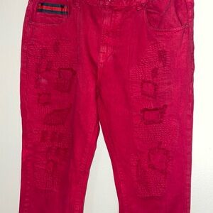 Stylish Red Women's Pants